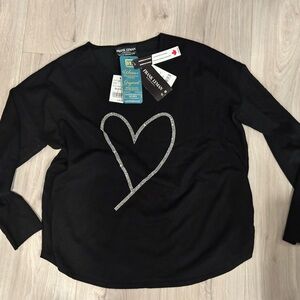 Sparkle heart sweater
